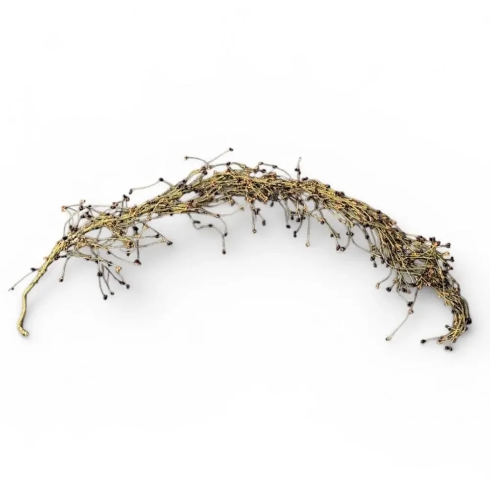 Red/Tan Pip Berry Garland 4'